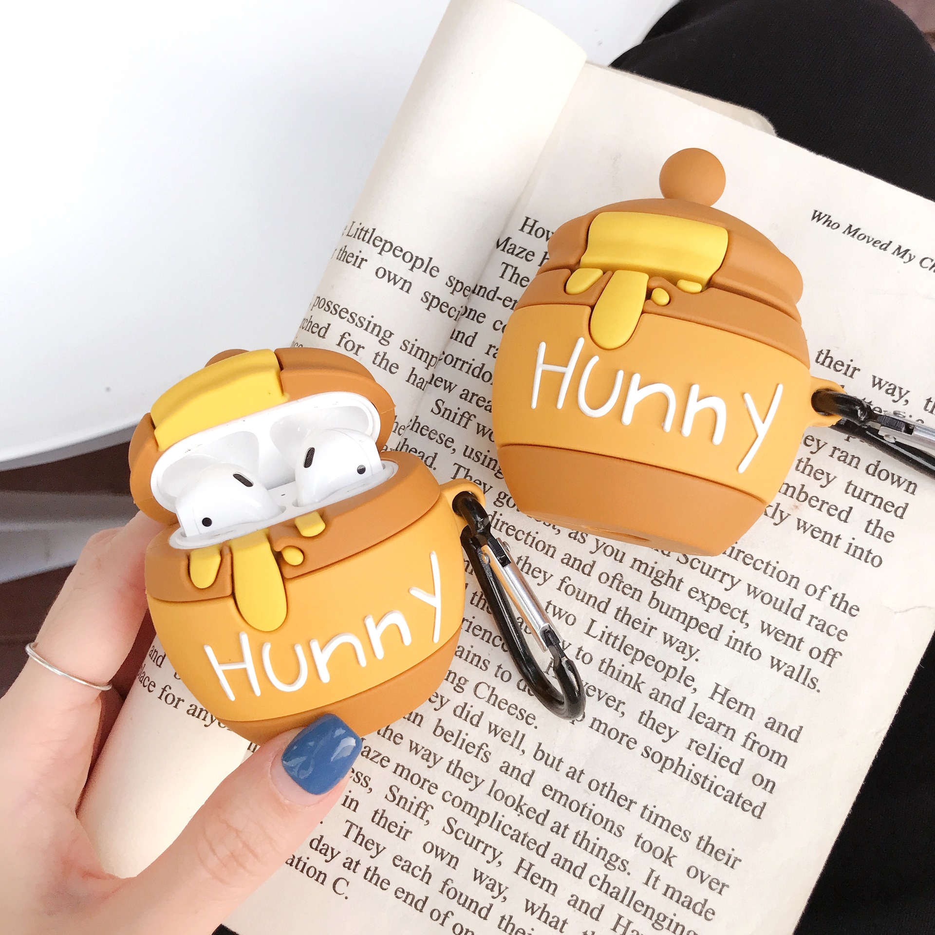 airpod/pro3 useless apple 1/2 creative bee jar wired bluetooth headset case s3 generation silicone case
