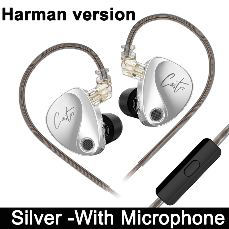 KZ Caster-2 Dynamic High-end Tunable Balanced Armature Headset Audiophile Stage Live Monitoring Earphone Noise Canceling Earbuds. 