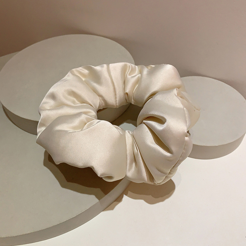 Solid color pillow sleeping hair tie soft glutinous Morandi color tied hair coil fat intestine ring filling plus