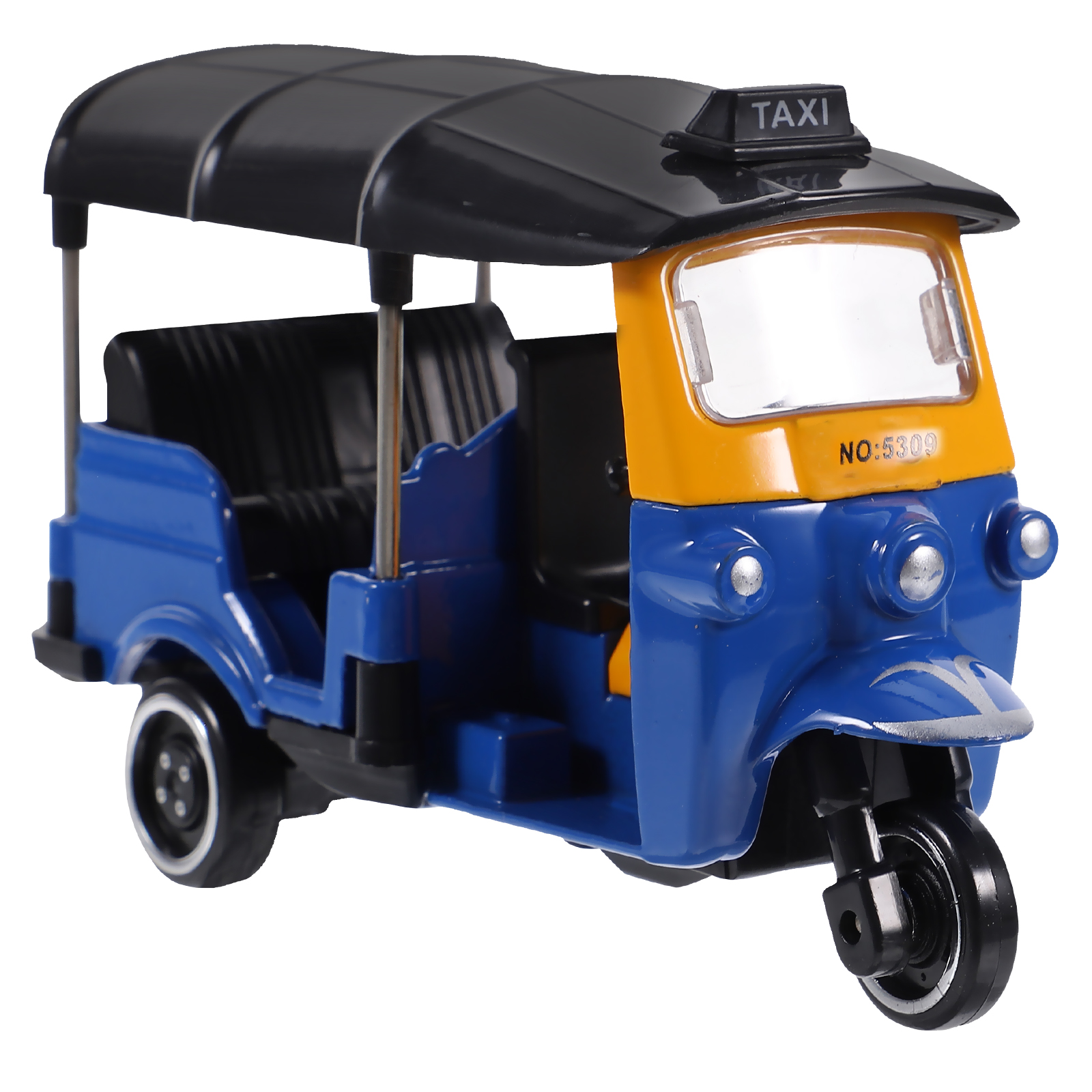 Thai Tricycle Model Toy Simulation Tuk Tuk Car Figurine Children Vehicle Toy Modeling Desktop Cake Topper Decoration Birthday. 