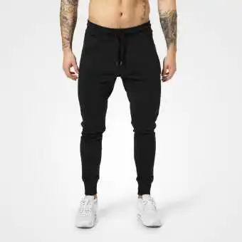 slim black joggers