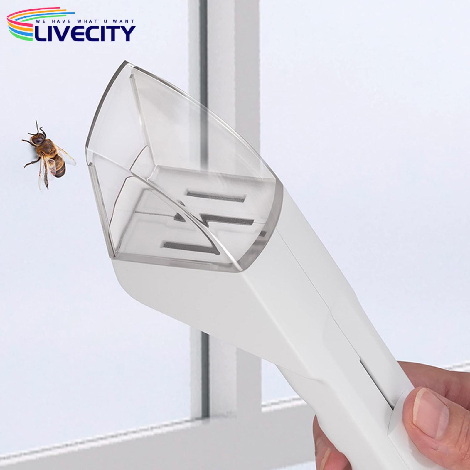 Ergonomic Insect Zapper Effective Flying Insect Trap Vacuum Catcher for Spiders Cockroaches Ants Easy-to-use Ergonomic Design with Long Bucket Brush Perfect for Homes Senior-friendly Insect Trap. 