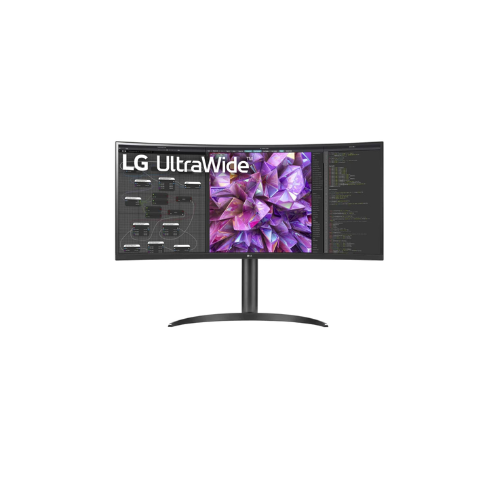 LG 34WQ75C-B 34 Inch QHD IPS,Dual HDMI, DP, USB-C, Quad USB, LAN Black Curved Gaming Monitor. 