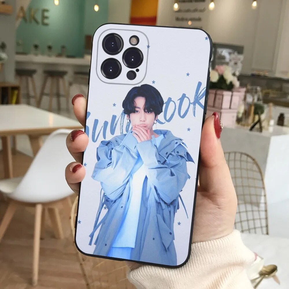 Jungkook Kpop Phone Case For iPhone 15 14 11 12 13 Mini Pro XS Max Cover 6 7 8 Plus X XR SE 2020 Funda Shell. 