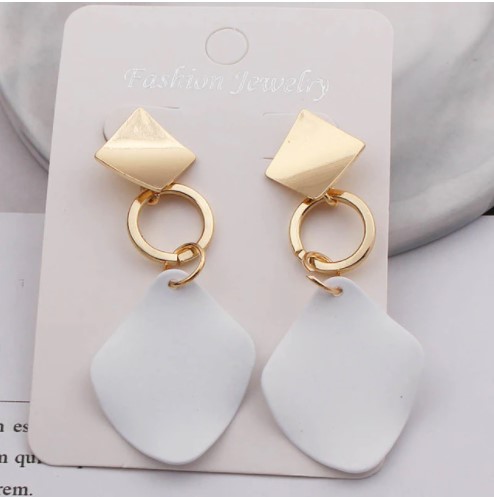 Luxury Punk Geometric Metal Drop Earrings For Women