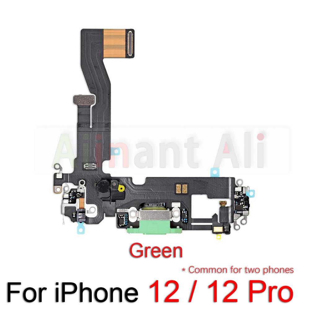 For Bottom Mic USB Charger Sub Board Connector Port Dock Charging Flex Cable For iPhone 12 Pro 12Pro Max mini Repair Parts. 