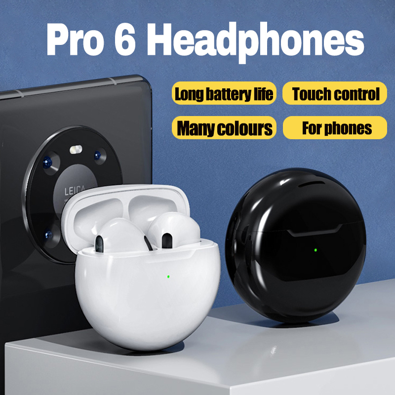 Air Pro 6 TWS Original High Quality Wireless Bluetooth Binaural Stereo Gaming Music Sport Earbuds for Apple IPhone Xiaomi Huawei. 