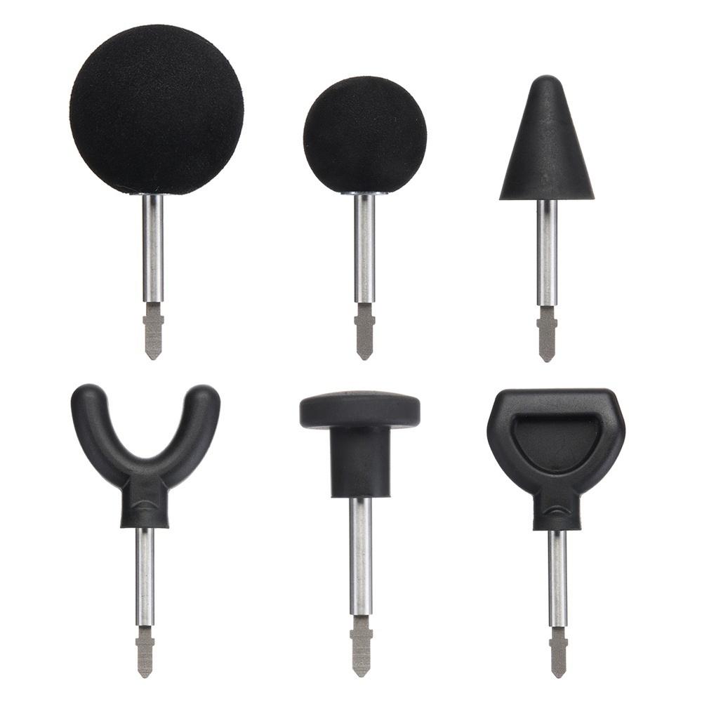 Percussion Massage Tips Set with 2pcs Rods for Jigsaw Massager Adapter Attachment Tool Kit. 