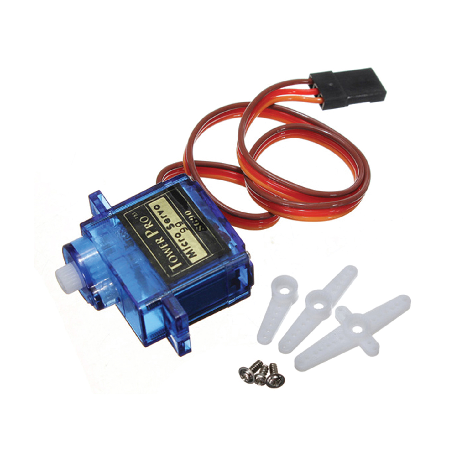 Servo Motor SG90 Servo Motor 180 Degrees 9G Micro Servo Motor for RC Helicopter, Airplane, Robotics Project. 
