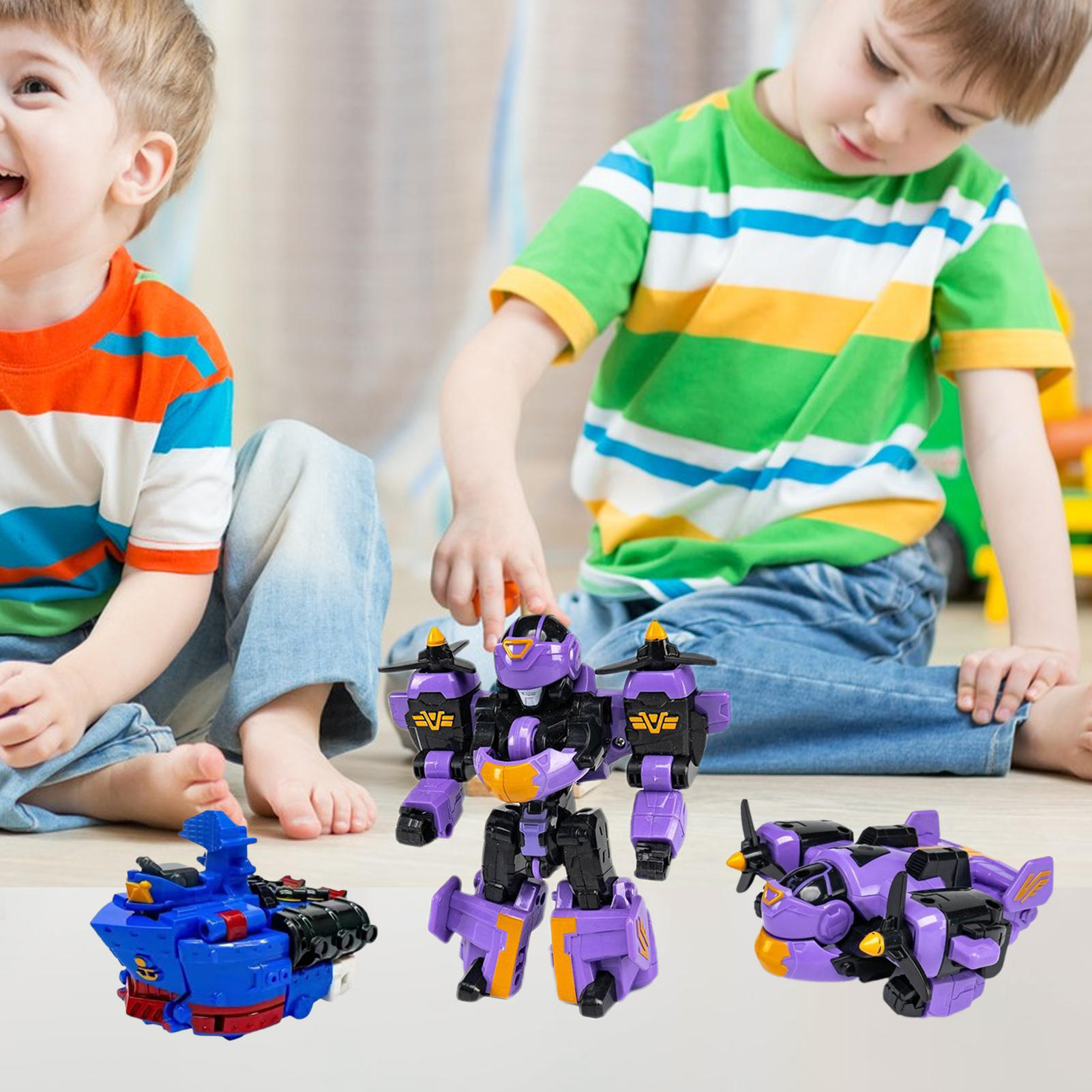 Robot Transformer Toy Tank Train Boys Girls Robot Model Toy Transforming Car. 