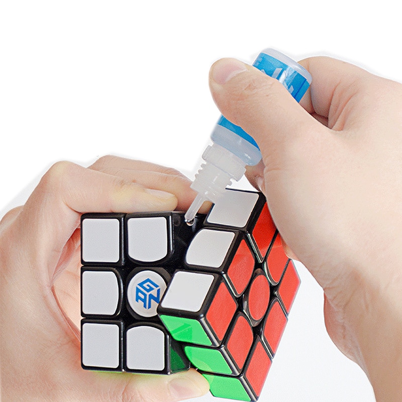 【The road to happiness Store】Gan Qiyi Cube Lube 2ml 10ml Lubricating Oil for Speed XMD qiyi M-lube Professional oil lube Make Rotation Smooth. 