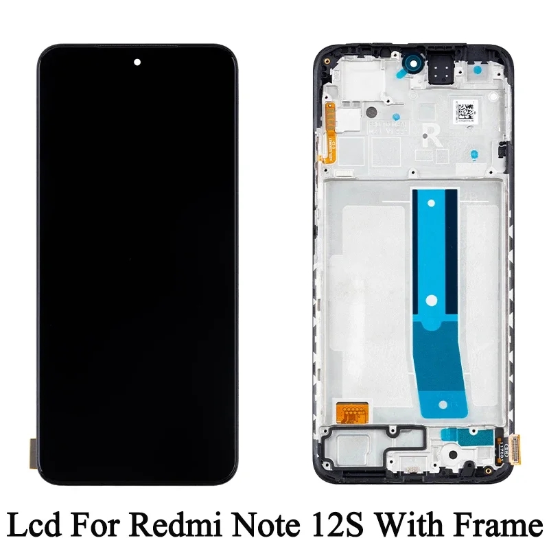 Display For Xiaomi Redmi Note 12S LCD Touch Screen Replacement For Redmi 2303CRA44A 23030RAC7Y 2303ERA42L New Digitizer Assembly. 