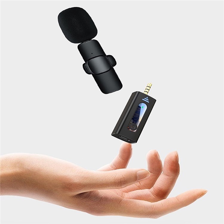 K35 Single Wireless Microphone 3.5mm Supported for Camera, Sound card, Smartphone (Single Mic, single receiver). 