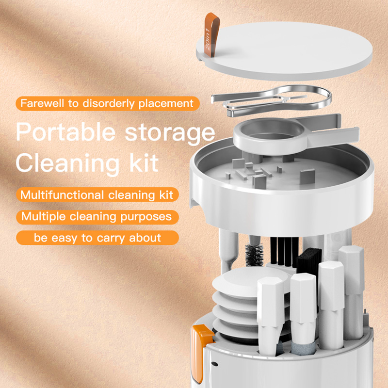 BlueWow Q20 New Upgrade - 20-in-1 Multi-Function Cleaning Set Keyboard Cleaning Mobile Phone Multi-Function Accessories Powerful Cleaning. 