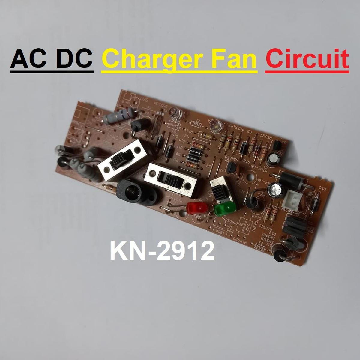 2912 Charger Fan Circuit DC 12V KN-2912 Light Fan Charger Circuit Charging Control Fan Circuit Board For AC DC Charger Fan Mini Fan Circuit