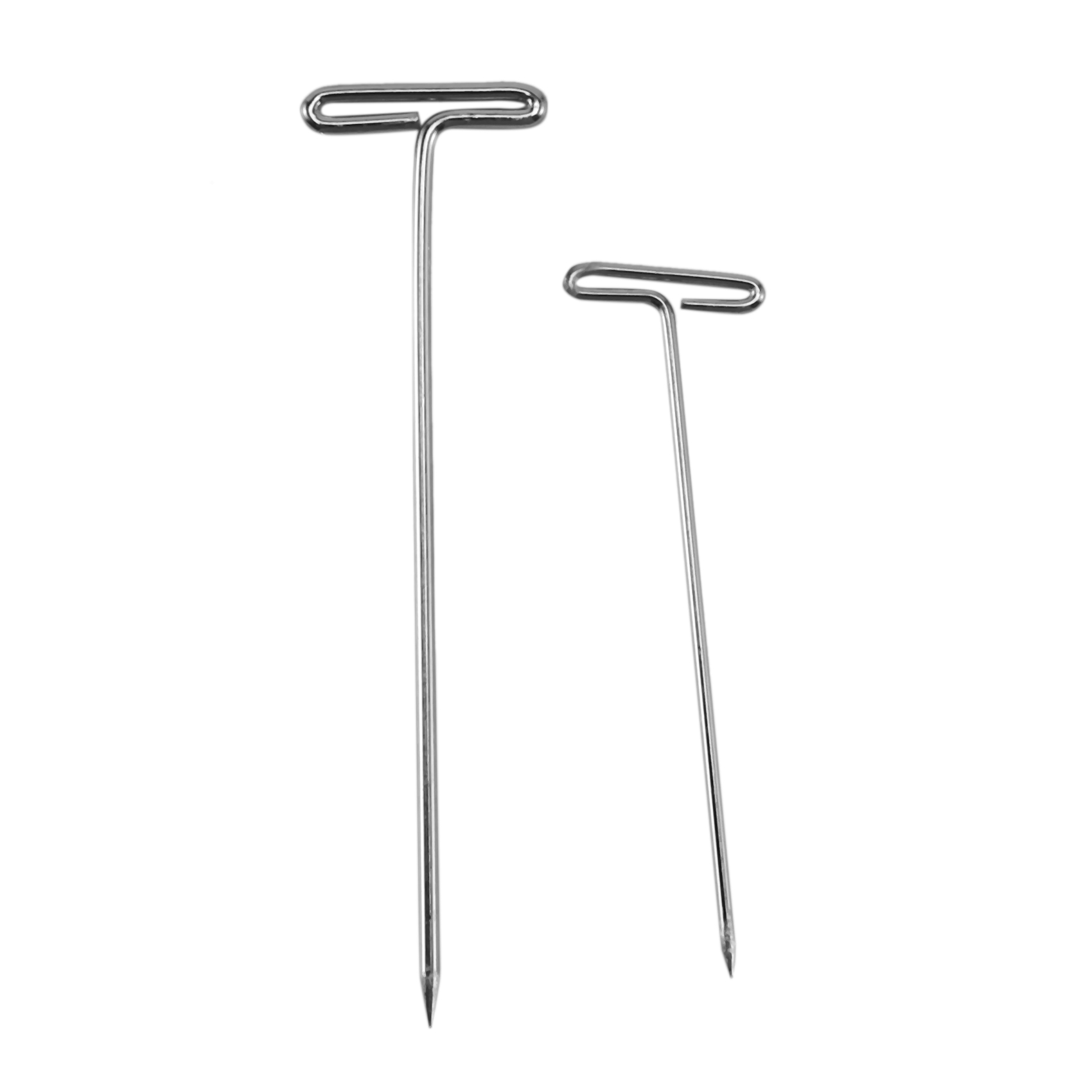 Steel T-pins 2 Inch, 1-1/ 2 Inch for Blocking Knitting, Modelling and Crafts, 150 Pieces. 