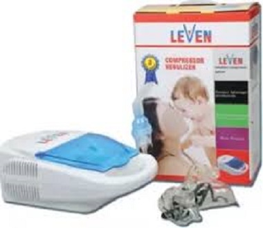 LEVEN Portable Compressor Nebulizar Machine for Child & Adults Nebulization. 