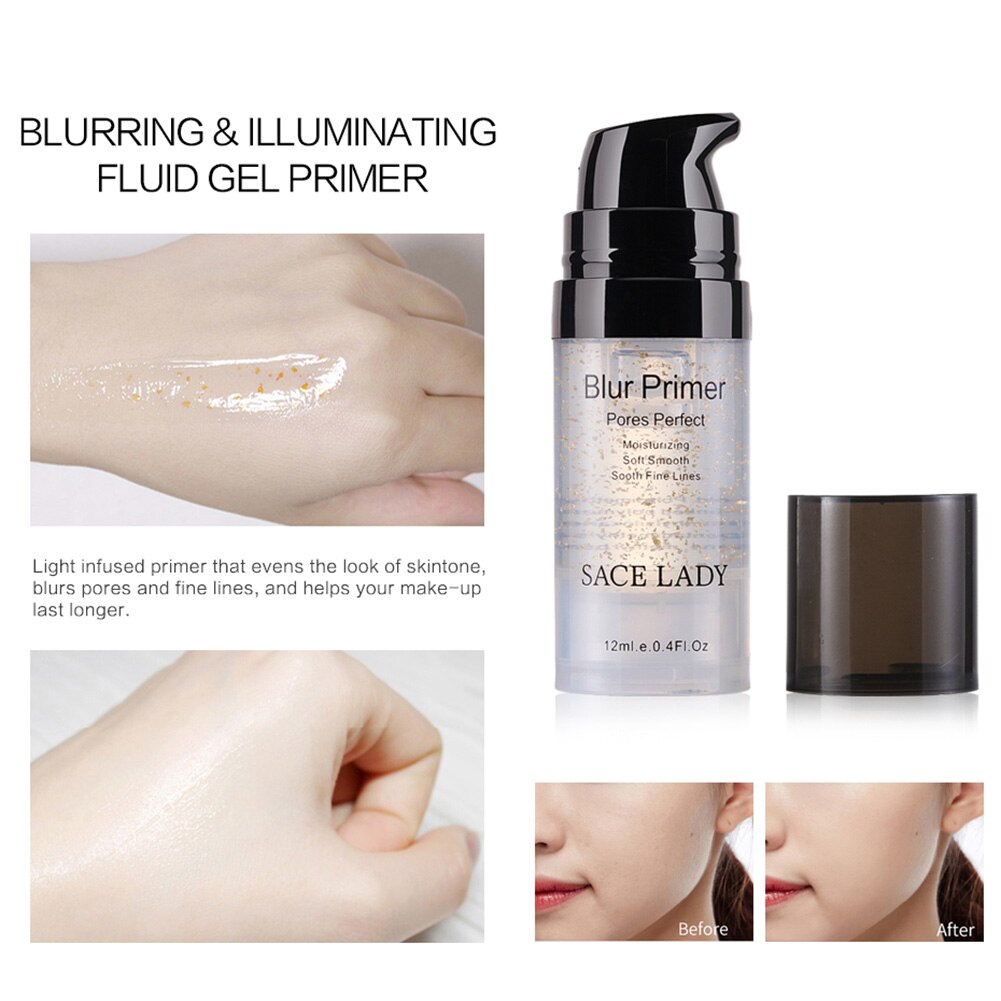 Newly SACE LADY Blur Primer Makeup Base Face Oil Control Matte Make Up Conceal Pores Foundation Primer CLA88. 