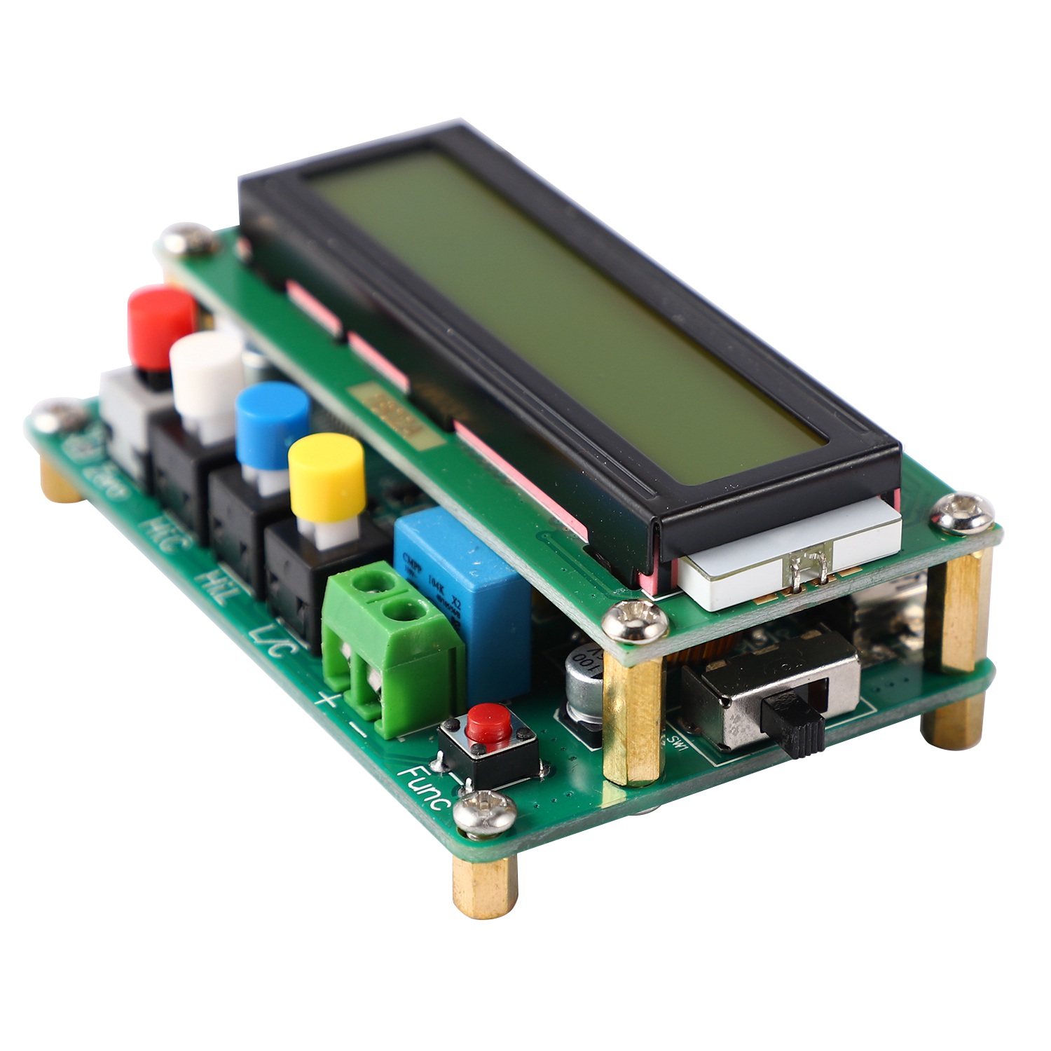 Lc100-A Digital Lcd High Precision Inductance Capacitance L/C Meter Capacitor Tester Frequency 1Pf-100Mf 1Uh-100H Lc100-A + Test Clip. 