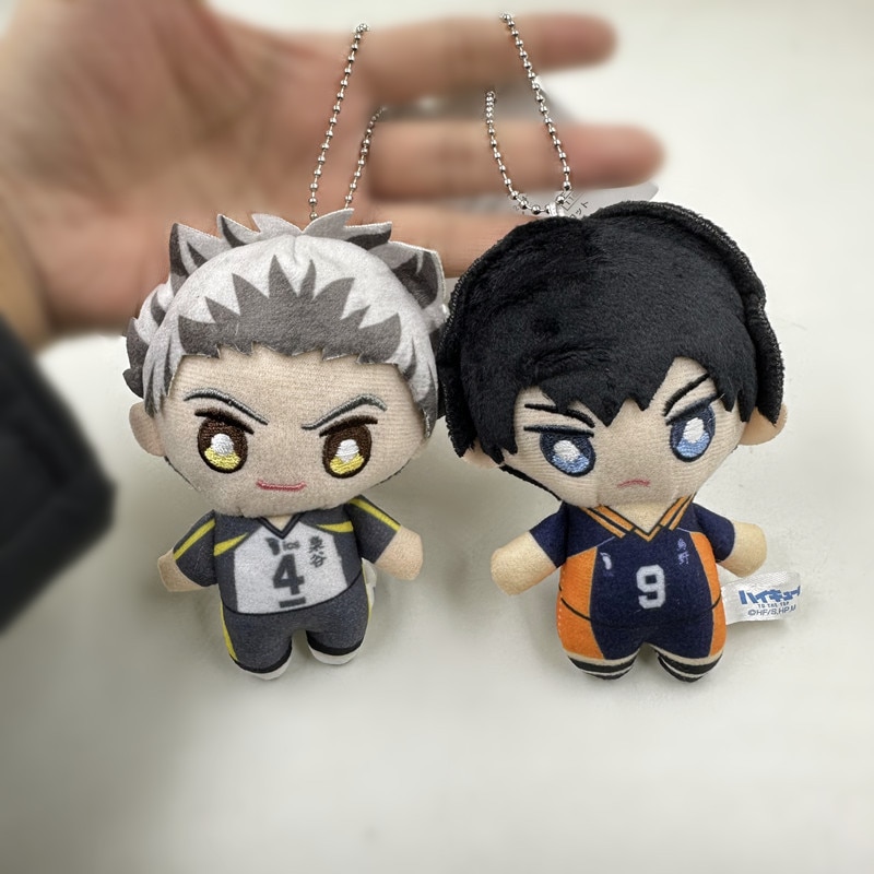 10cm Mini Haikyuu Plush Toy Volleyball Stuffed Doll Hinata Shoyo Tobio Kageyama Yu Nishinoya Plush Pendant Keychain Toy For Gift. 