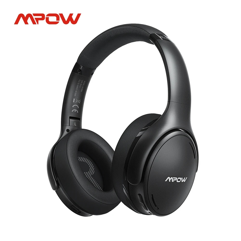 Mpow H19 IPO Active Noise Cancelling Bluetooth V5.0 Headphones Foldable Wireless Headset CVC 8.0 Mic 30hrs Playing Fast Charge