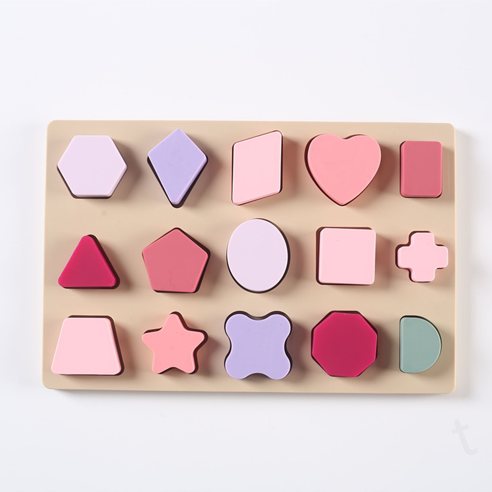 Block Puzzle Stress Reliever Fun Educational Silicone Stacking Blocks Learn Shapes with 3d Puzzle Tower Toy Smooth Stacking Toy. 