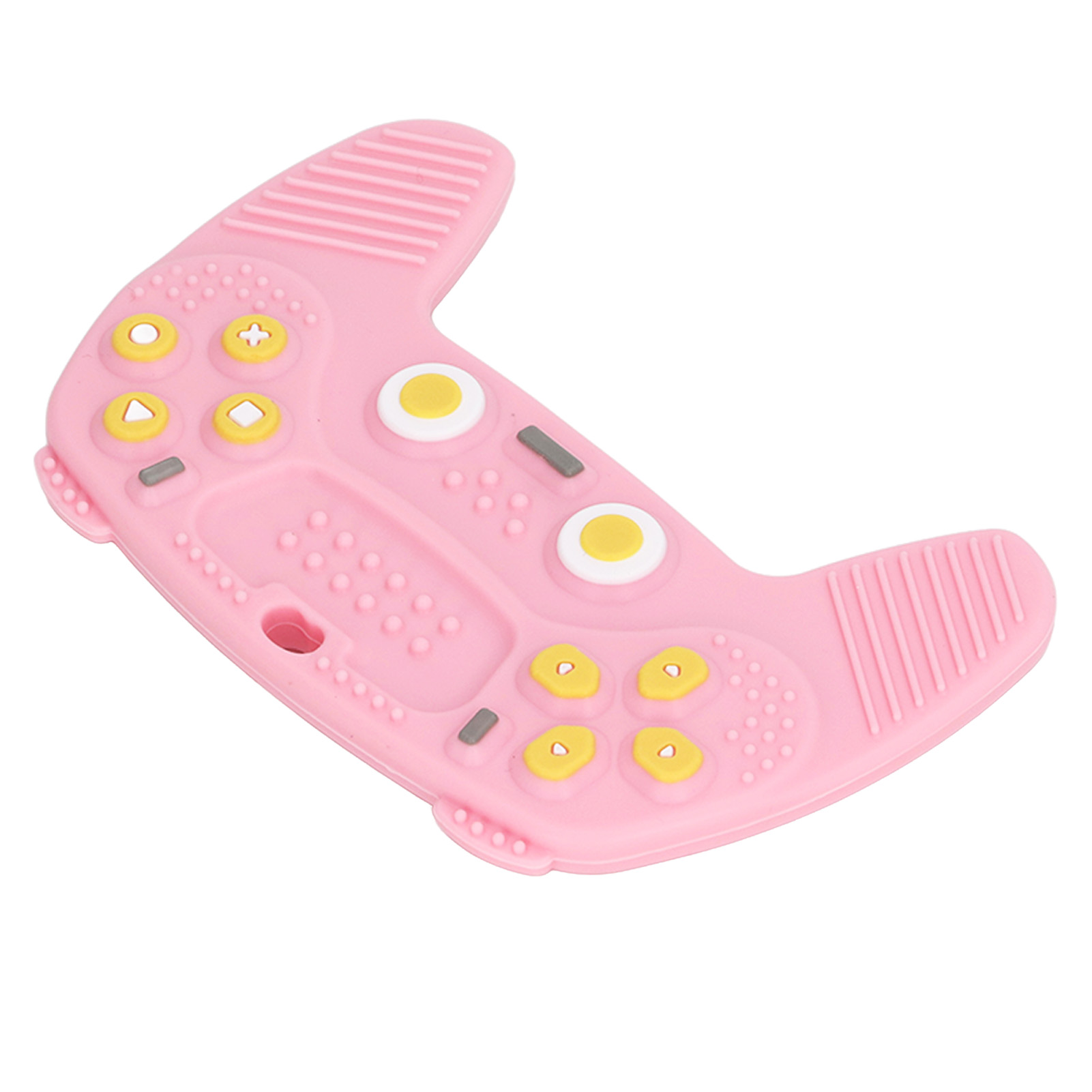 Baby Teether, Game Controller Shaped Concave Back Various Buttons Silicone Baby Teether for Daily Use. 
