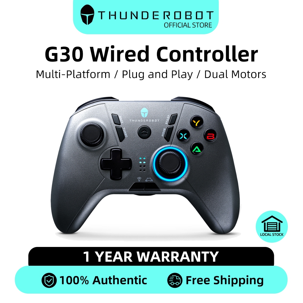 Thunderobot G30 Wired Gamepad Multi-Platform Computer TV Steam Gaming Controller. 