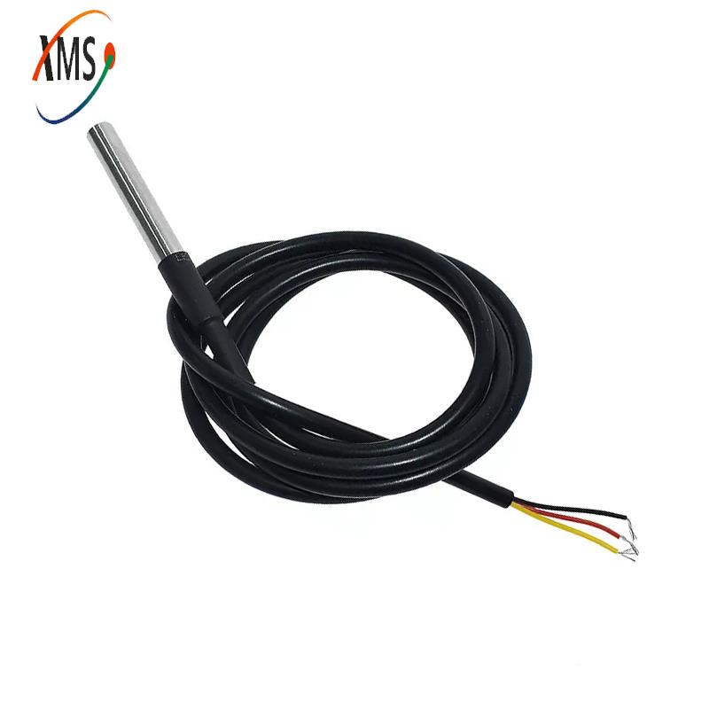 2 Pcs DS18b20 Sensor Temperatura 1M 2M 3M DS1820 Pacote De Aço Inoxidável Impermeável 18B20 0.37CM 1M 2M 3M. 