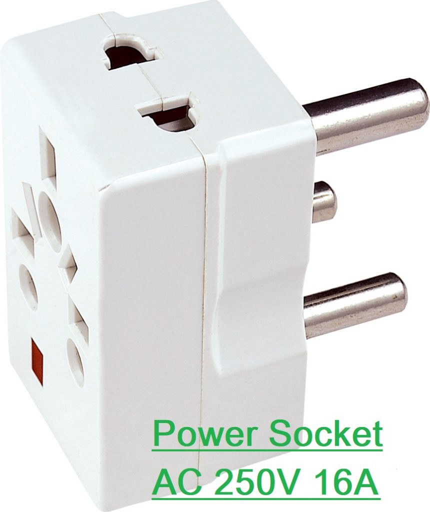 Power Socket AC 250V 16A 2 Pin Power Plug To 3 Way 5 Point Socket Converter With LED Indicator Electrical Multi Socket Plug Adapter Travel Adapter - multi plug. 