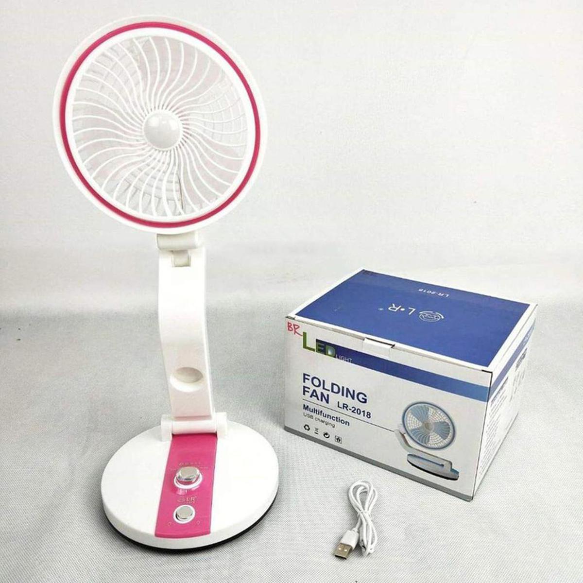 Best Quality Rechargeable table fan with LED light. 
