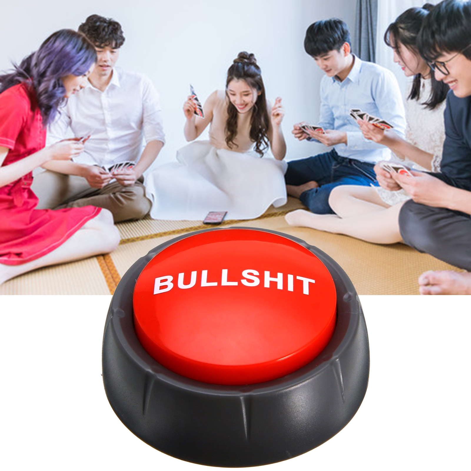 Bullshit Maybe No Sorry Yes Sound Talking Button Home Office Party Funny Toy. 