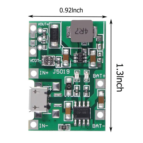 Mini UPS J5019  Adjustable DC DC Step Up 4.5-8v To 3.7-27v 1A Boost Converter 3.7v 4.2v Battery Charger Router UNO. 