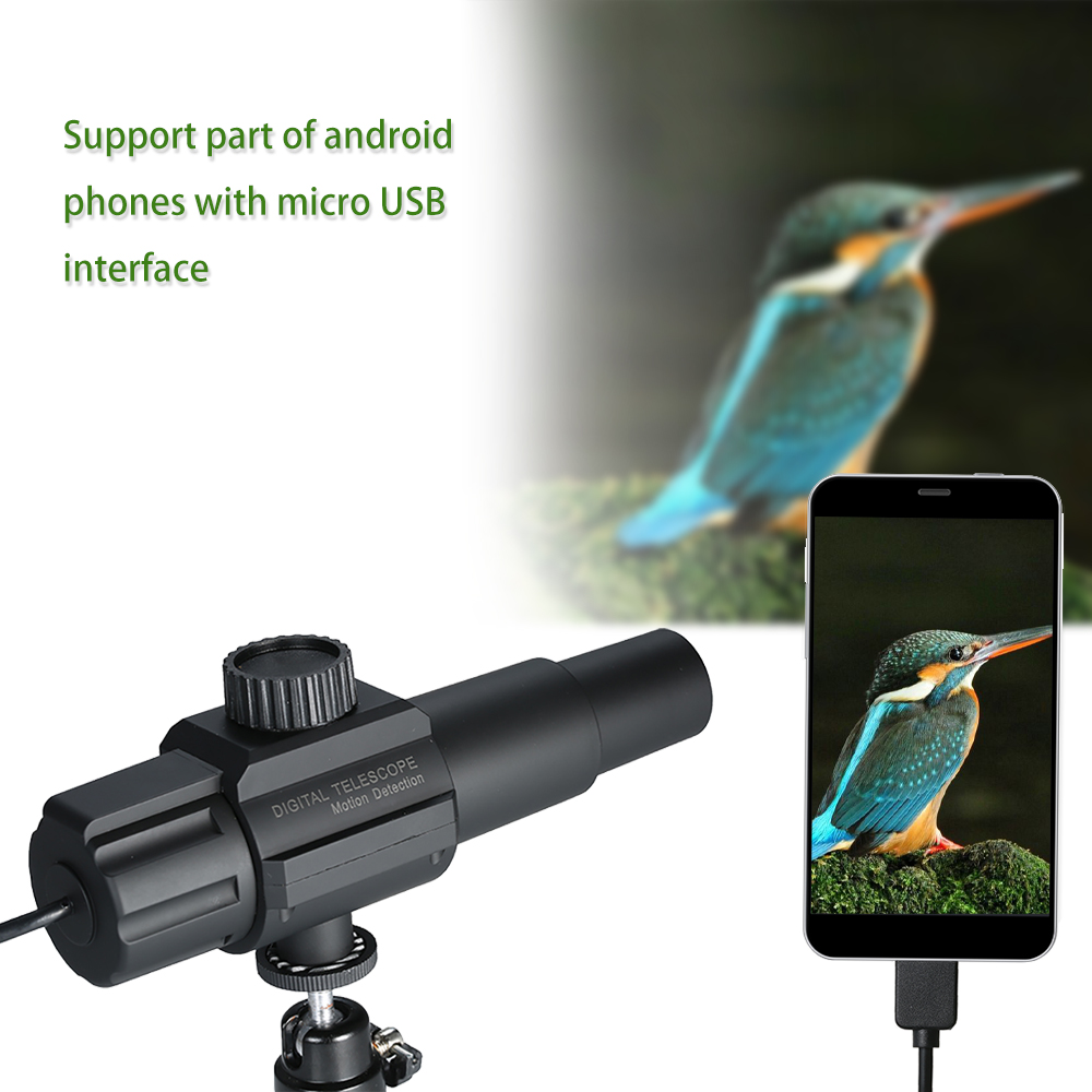 W110 Smart Digital USB Telescope Monocular Adjustable Scalable Camera ZOOM 70X HD 2.0MP Monitor for Photographing Videotaping. 