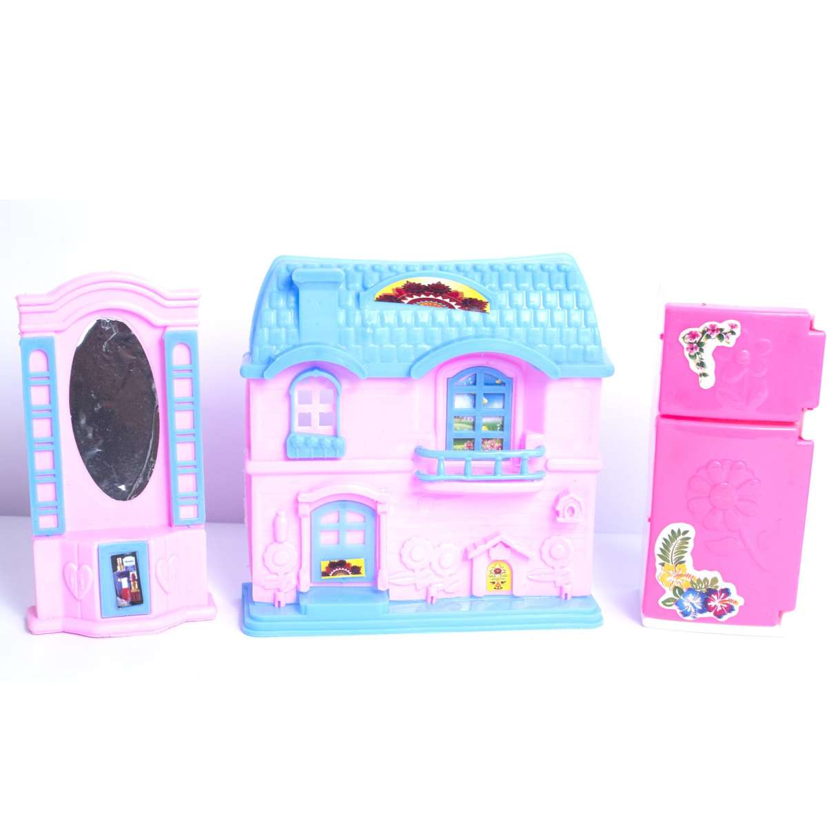 Plastic Baby Toy House Set Pink