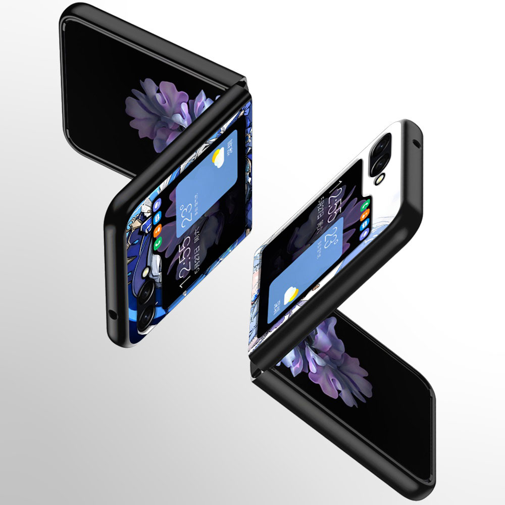 Cute Furina Genshin Impact Case for Samsung Galaxy Z Flip5 Black Hard PC Cover Z Flip 5 Folding Cell Phone Shell Zflip5 Shell. 