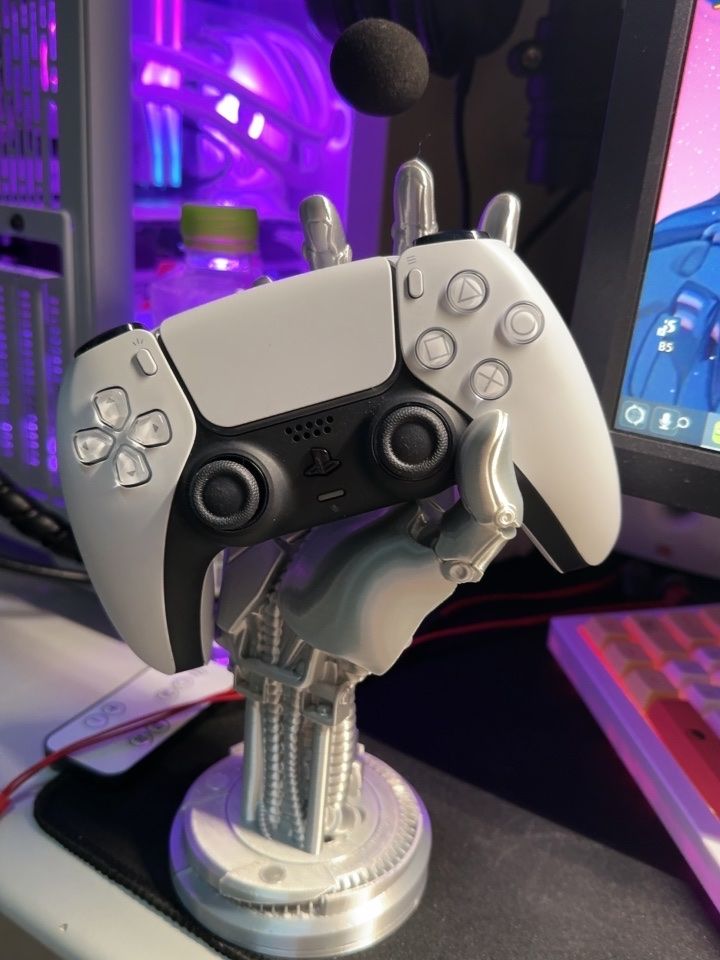 Game Controller Holder Cyberpunk Mechanical Arm PS5 Xbox Switch Asura Universal Gamepad Mount Controller Stand Home Decor. 