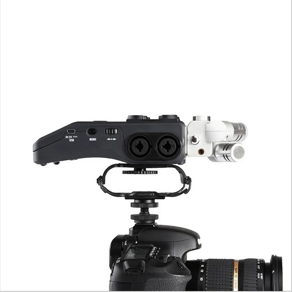 Microphone Shock Mount for Zoom H4n/H5/H6/H1, Tascam DR-40/DR-05, Olympus LS-100, LS-12, Linear PCM Recorders. 