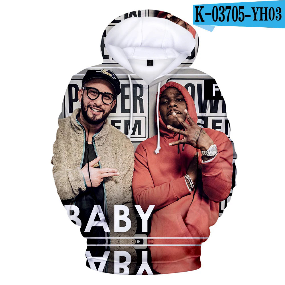 Hot Rapper Dababy 3d Printed Hoodies Sweatshirts Men/Women Dababy Cool Fashion Casual Adult Kids Pullovers Oversized Hoodies. 