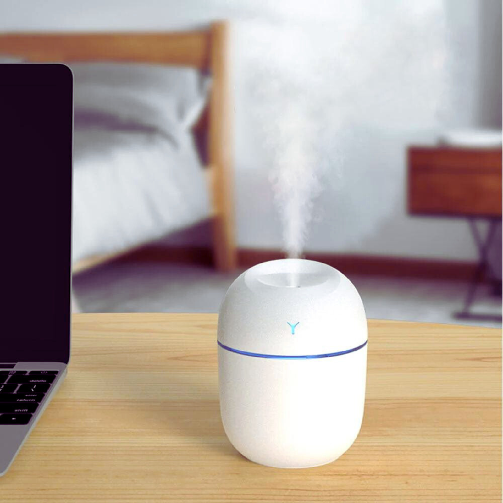 Air Humidifier Colorful Egg USB Portable Large Mist Sprayer Humidifier 220ML Blue Pink White Color. 
