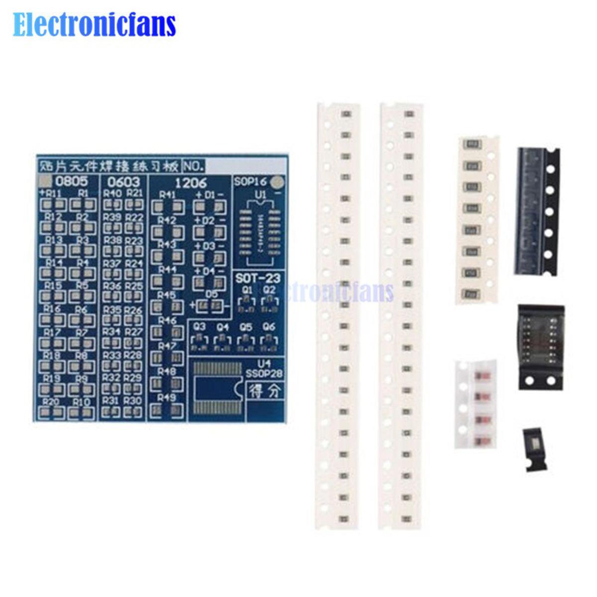 【happy one】SMT SMD Component Welding Board Soldering Practice Kit Best diy electronic Component 5V