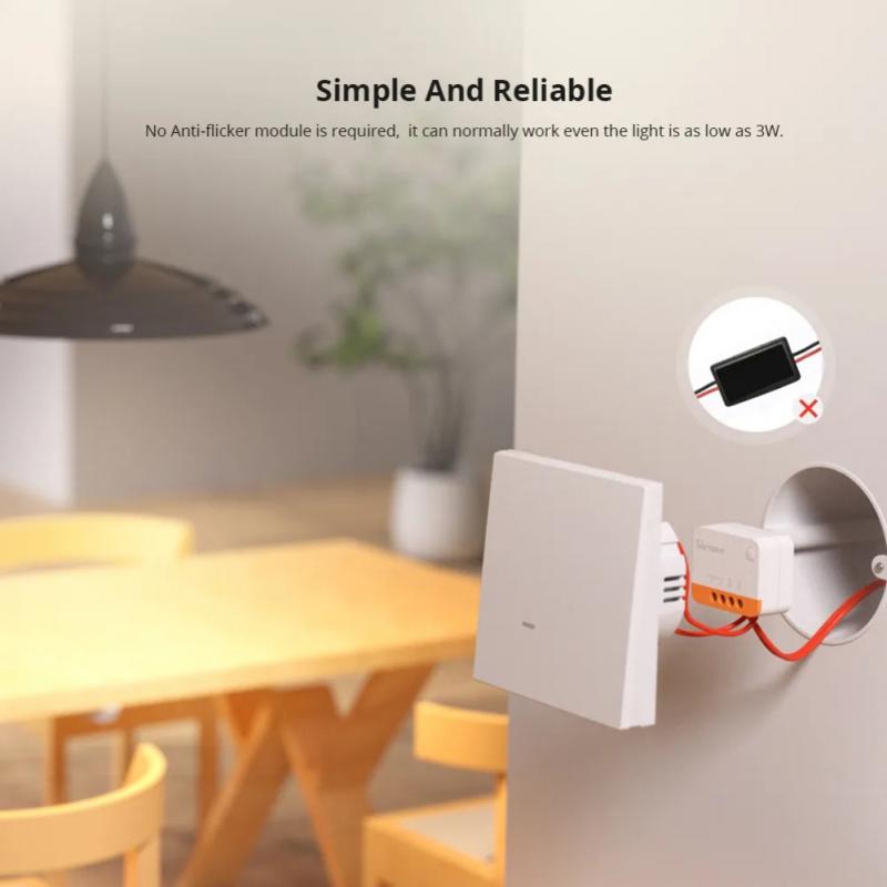 SONOFF ZBMINIL2 Smart Switch No Neutral Wire Required Smart Home 2 Way Wireless Control Work with eWeLink Alexa Google Home. 