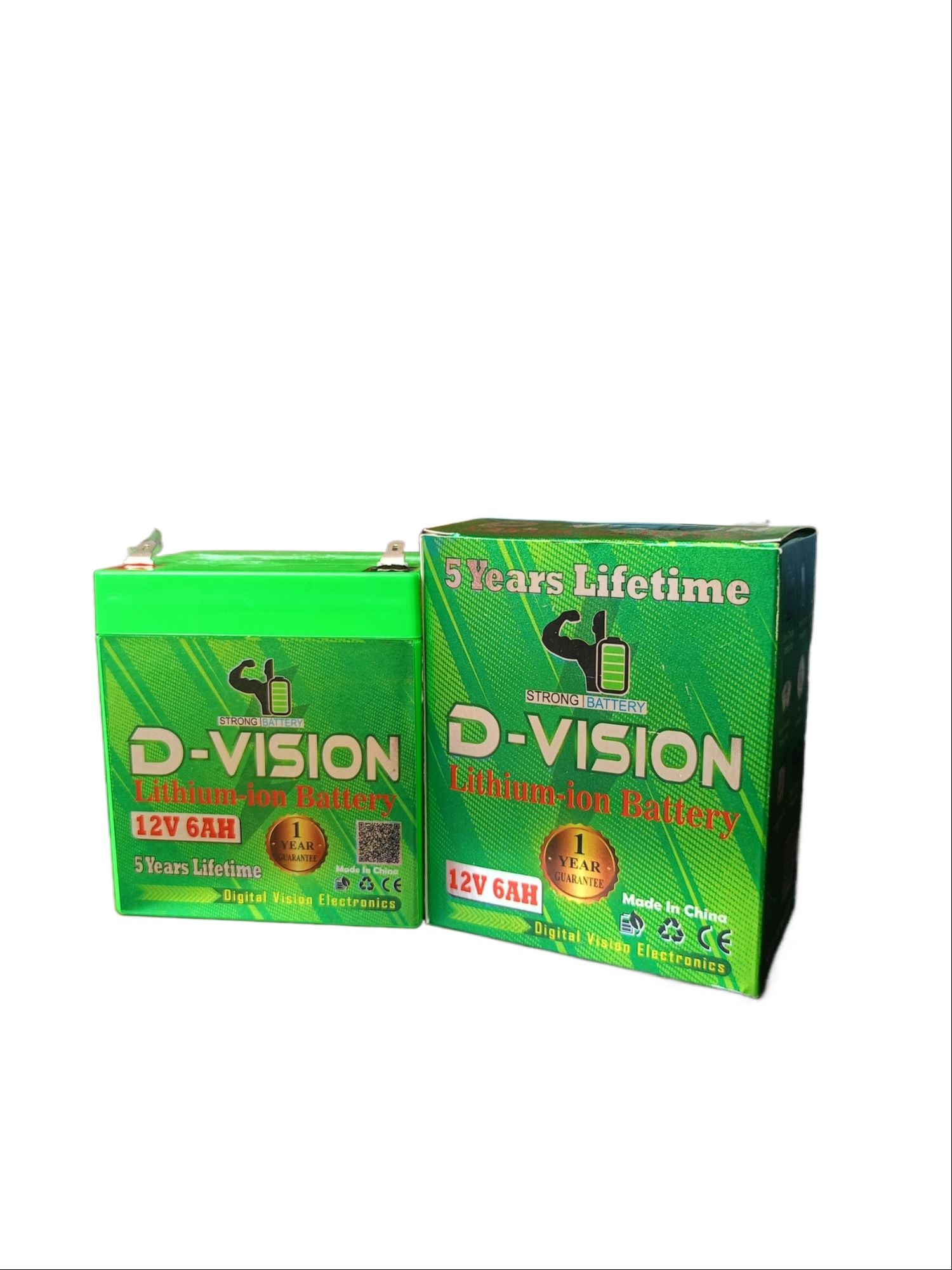 12 Volt 6ah Battery D Vision Lithium-ion Battery bms Protection with 1 years Gruntee