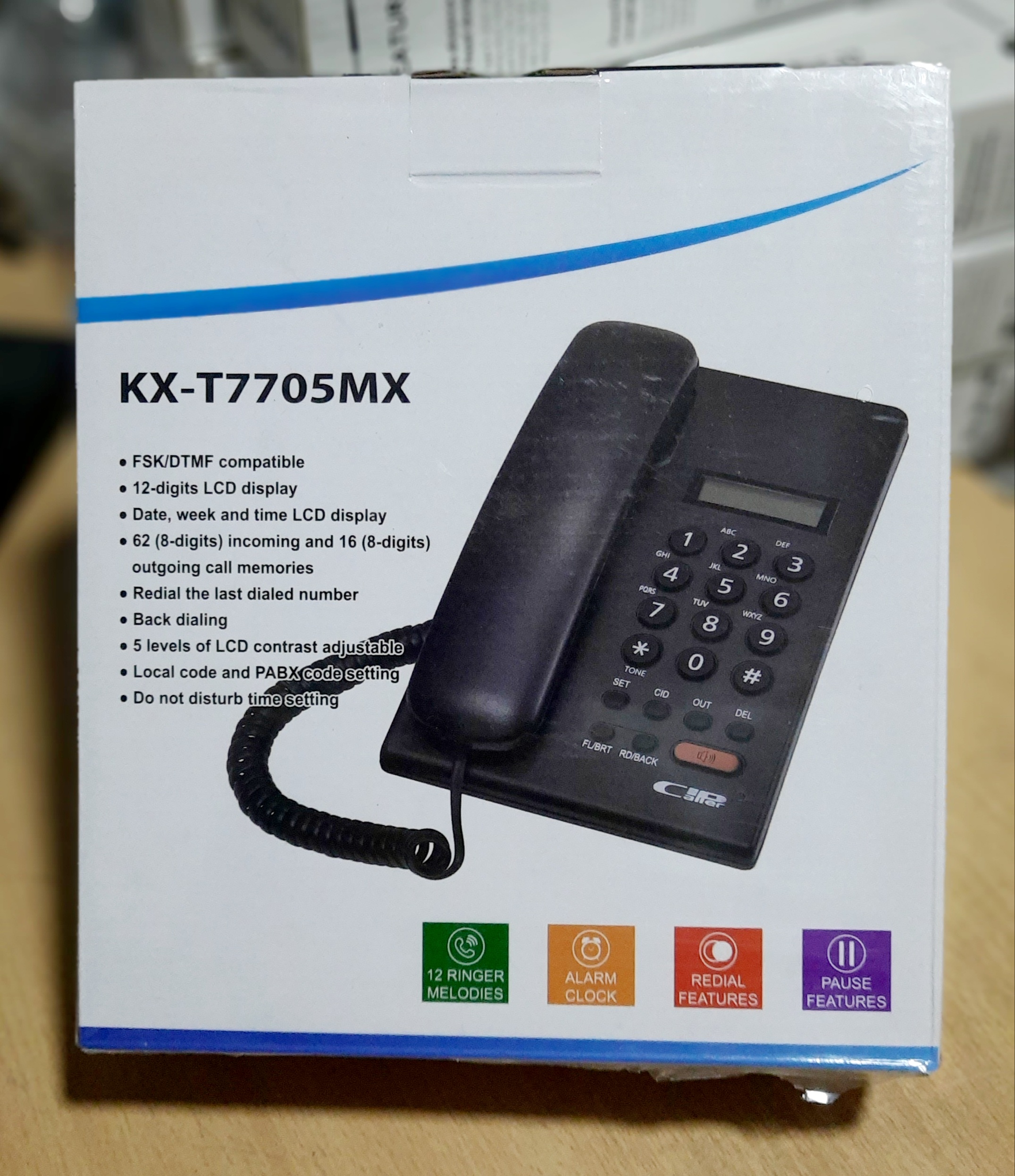 Panasonic _KX-T7705MX Caller ID Landline Telephone Set For Tnt and Intercom Use. 