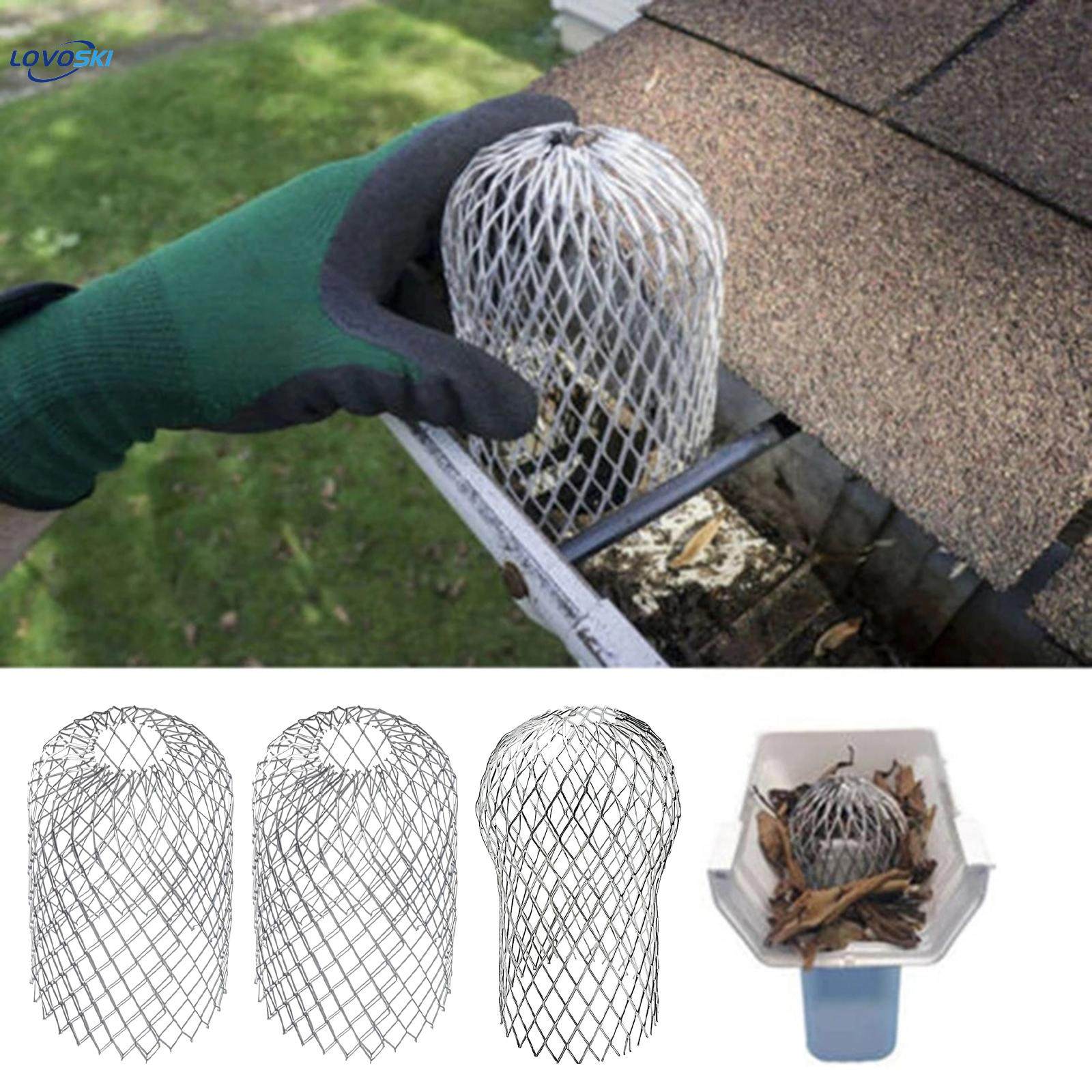 Leaf Filter Gutter Strainer Aluminum Downspout Filter for Leaves Roof S. 