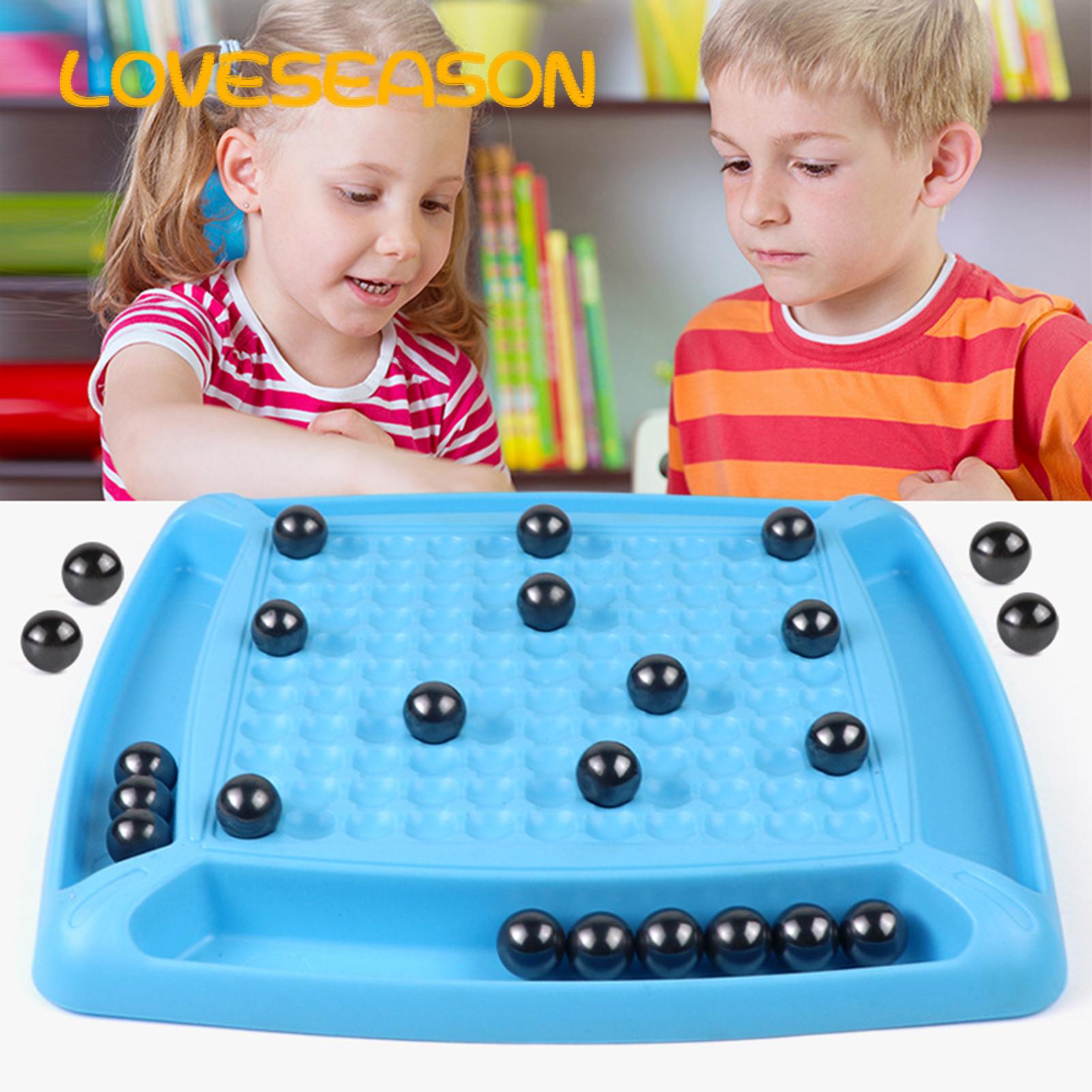 Magnetic Chess Game Interactive Magnetic Chess Board Game with 20/32 Magnet Stones Educational Toy for Parent-child Bonding Logic Training 2 Player Battle Desktop Chess Set ` Magnet Chess Board Game. 