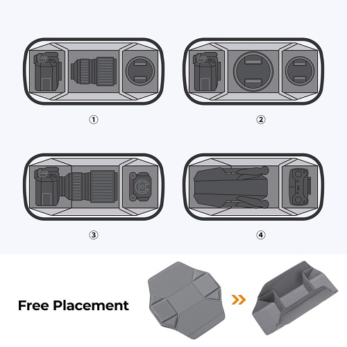 K&F Concept KF13.157 Multifunctional Waterproof Alpha Camera Sling Shoulder Side Bag. 