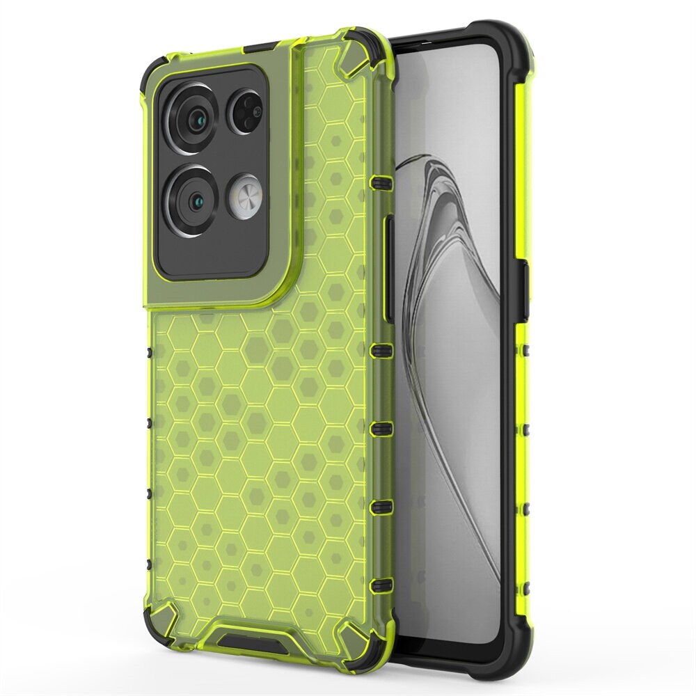lthmy for OPPO Reno8 Z 5G cover Shockproof Transparent Hard Case Full Protection Back Cover Honeycomb Casing