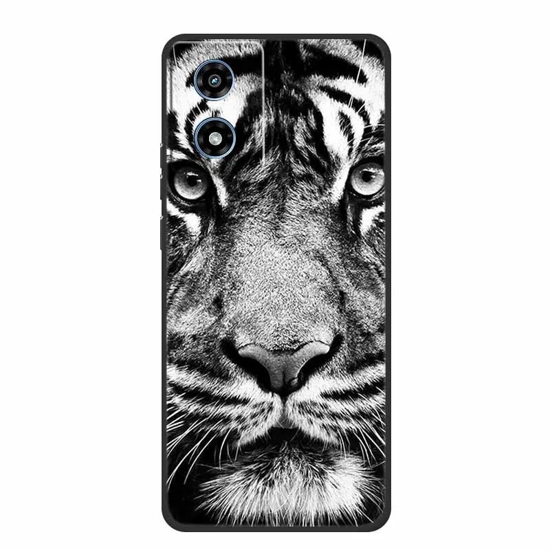 For Motorola G04 Back Cover Case G 04 Black Silicone Soft Phone Case For Motorola Moto G04 Case 6.56 Funda Coque Shockproof Bag. 