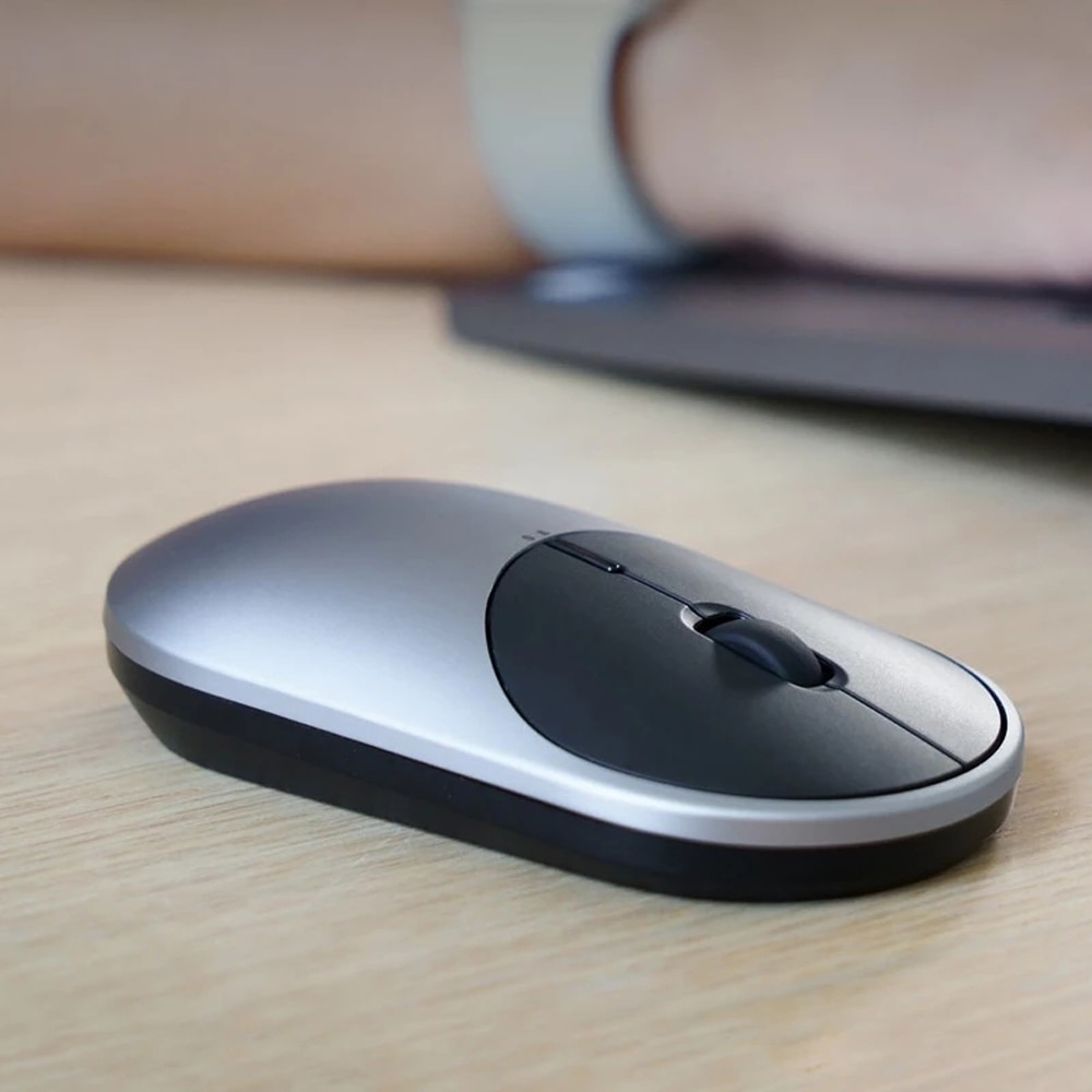 Xiaomi Wireless Mouse Portable Bluetooth 4.0 Aluminium Alloy ABS Material Gaming Mouse RF 2.4Ghz Dual Mode Connect Mi 1200DPI. 